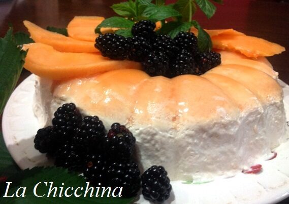 Bavarese con melone e marsala