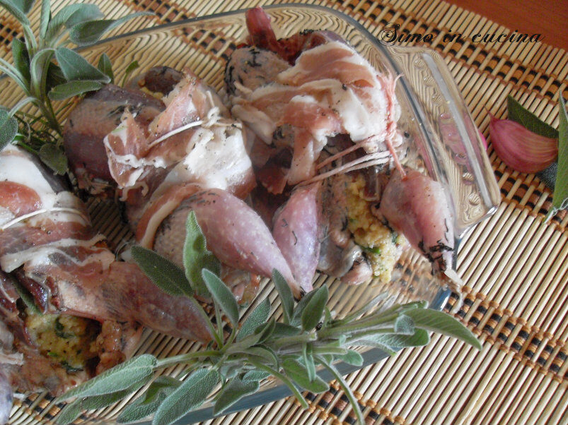 Beccacce ripiene al forno