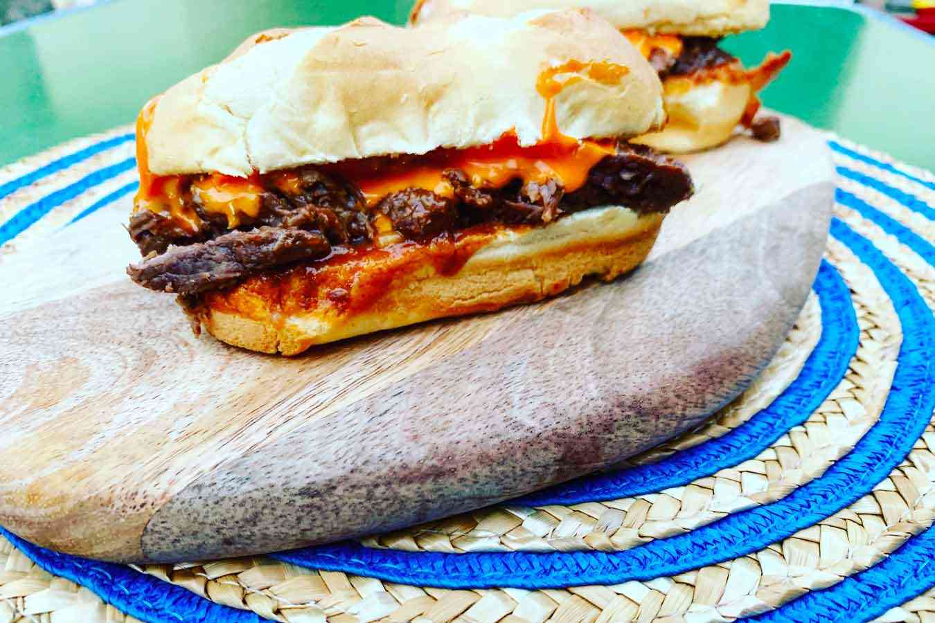 Beef buorguignon burger