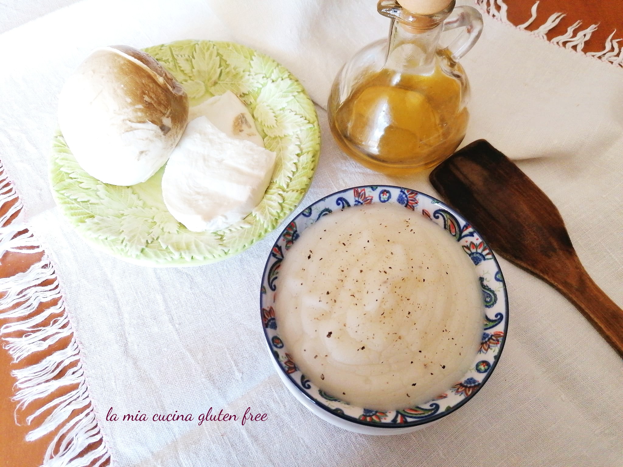 Besciamella al latte di provola e olio di oliva