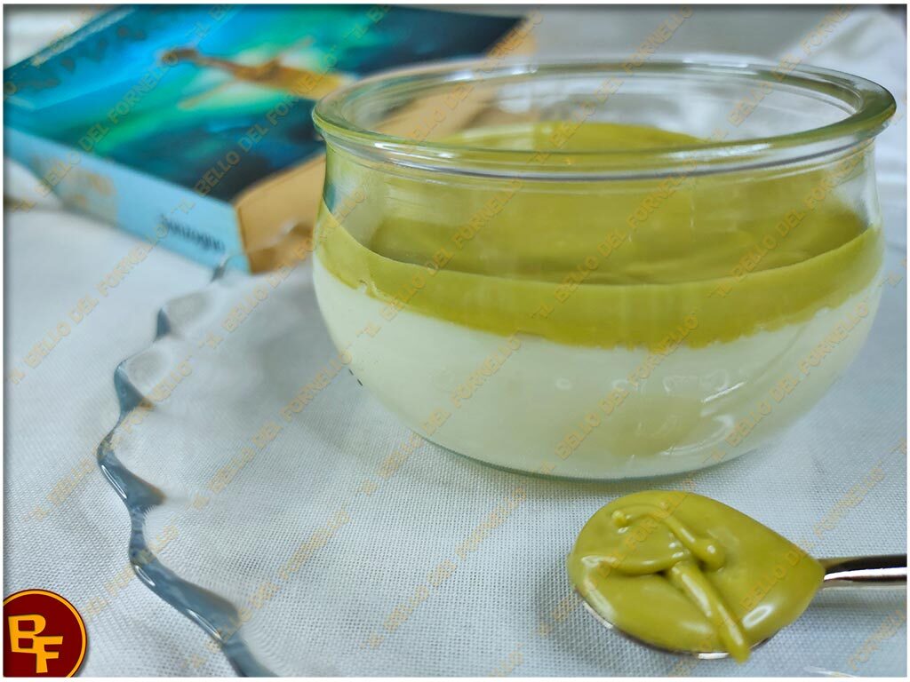 Biancomangiare con crema al pistacchio – senza glutine