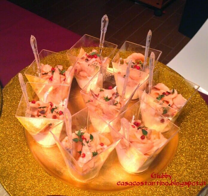 Bicchierini di salmone