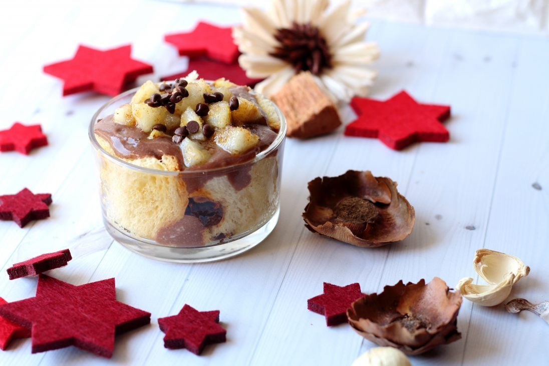 Bicchierini dolci con panettone – la charlotte