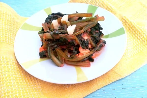 Bietola al parmigiano, in padella