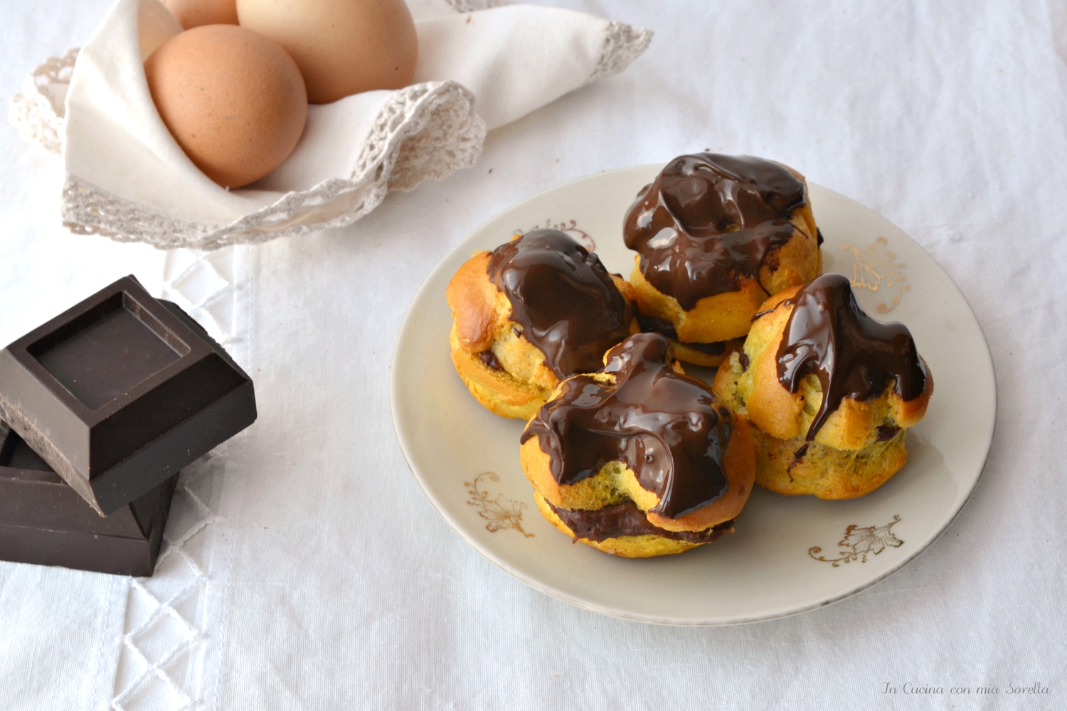 Bignè al cioccolato