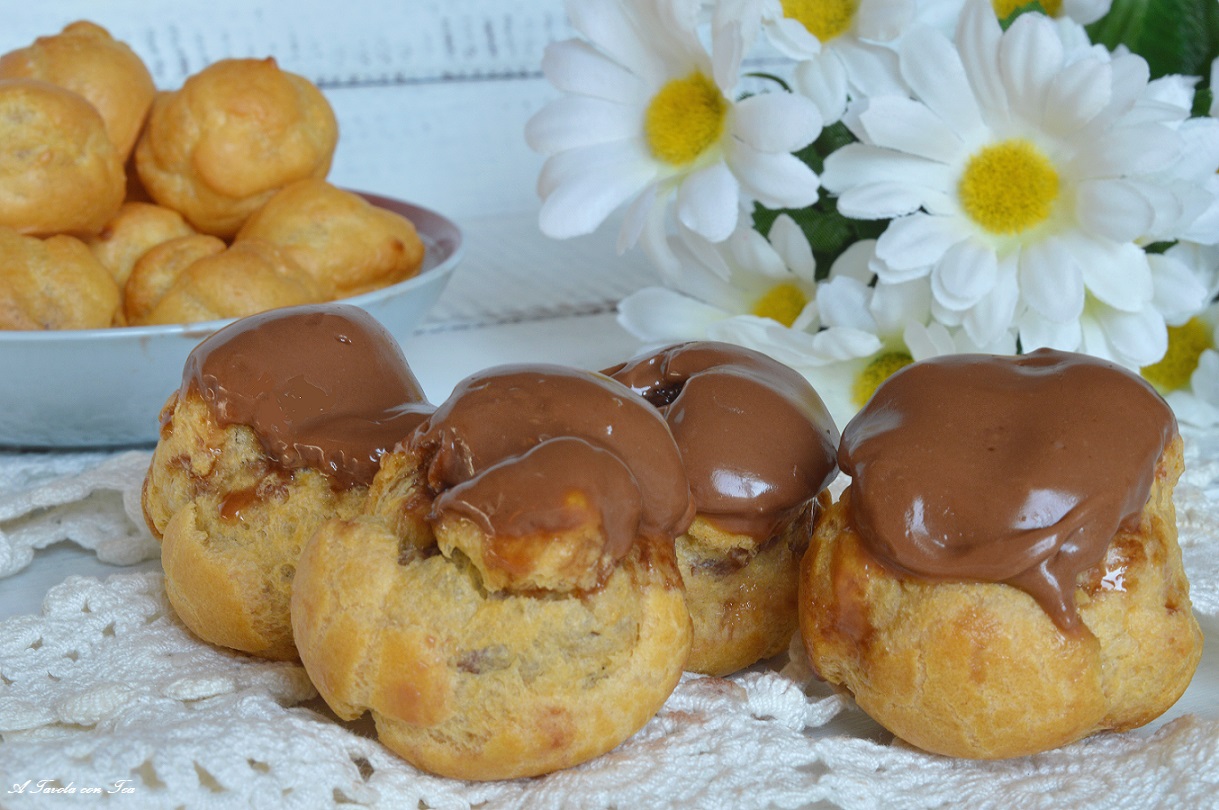 Bignè al cioccolato ricetta facile