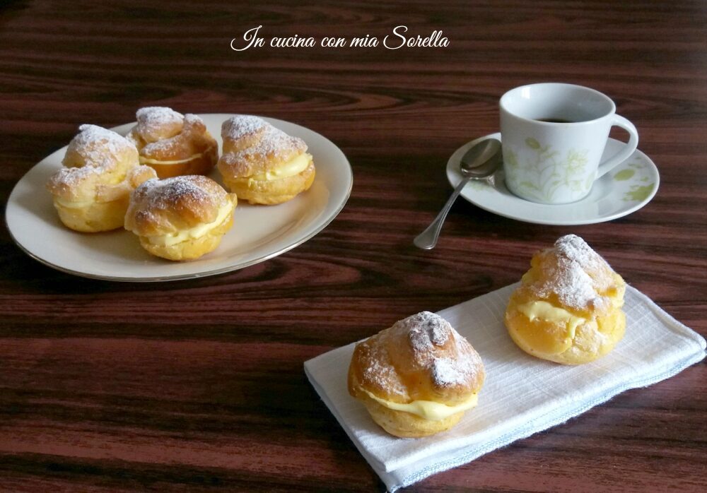 Bignè alla crema chantilly