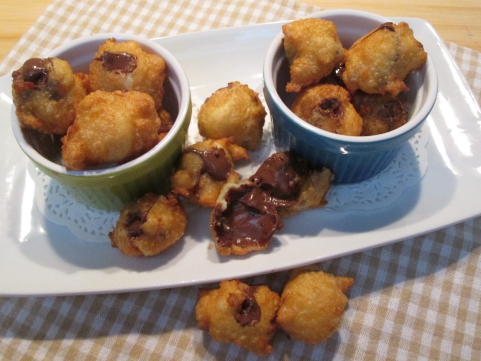 bignè fritti alla nutella