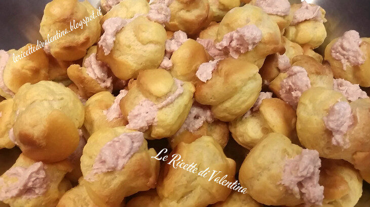 Bignè salati alla mortadella…pasticceria salata #9