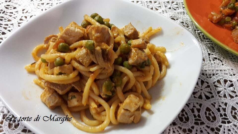 Bigoli con tonno fresco e piselli…