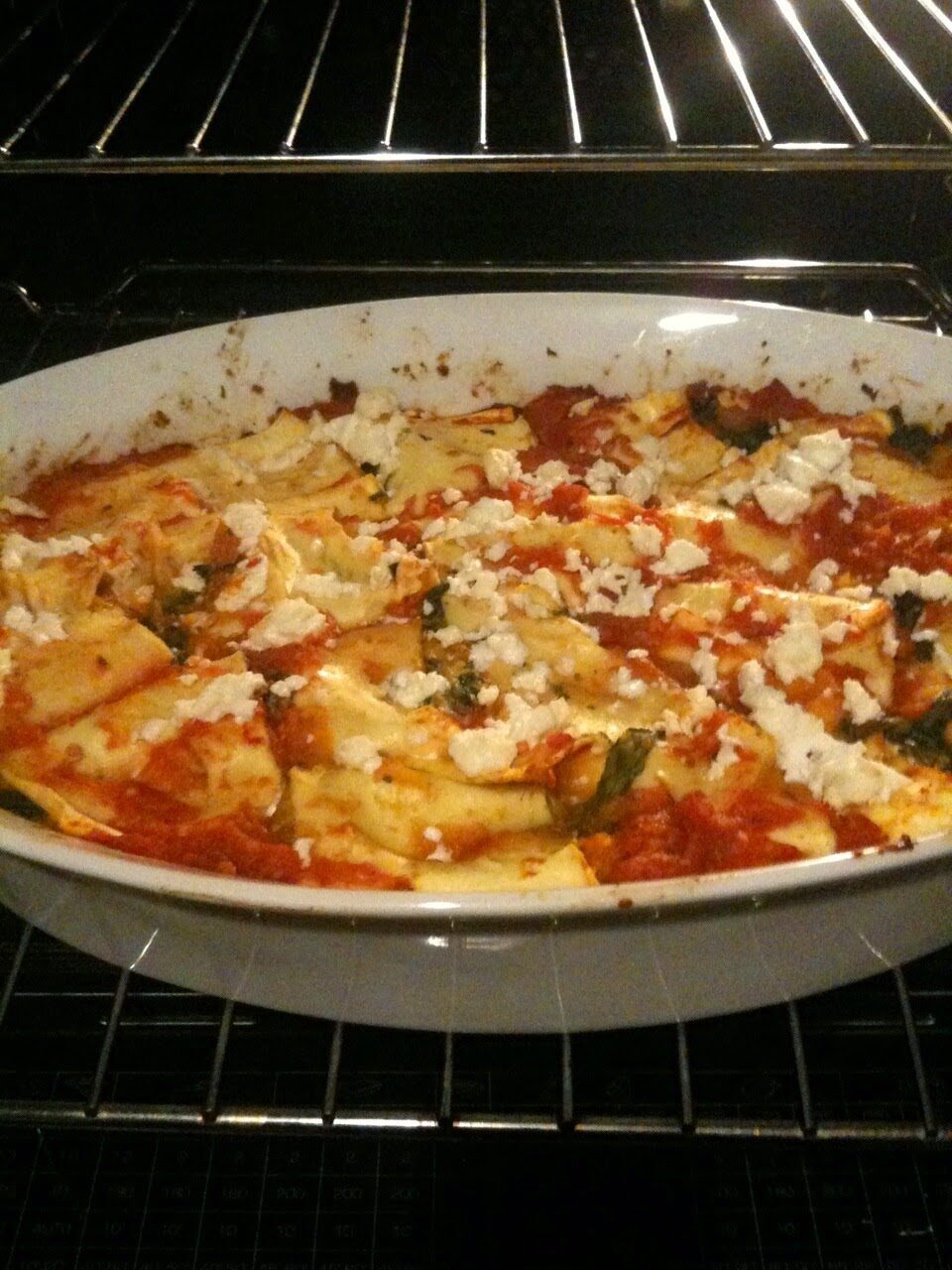 Bimby, paccheri con pomodoro, spinaci e ricotta