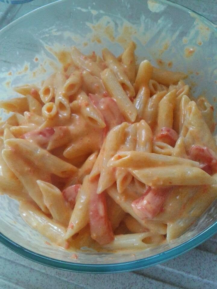Bimby, pasta con sugo ai peperoni