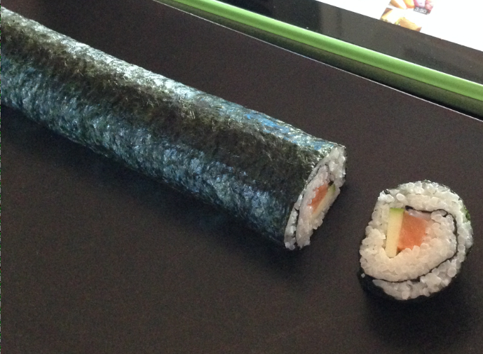 Bimby, sushi futomaki ed uramaki con verdure e pesce