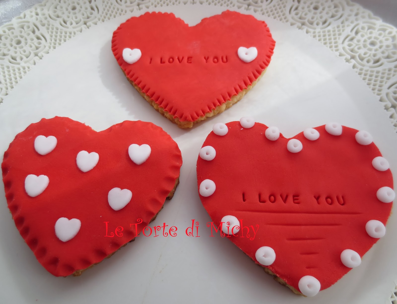 Biscotti a cuore di san valentino