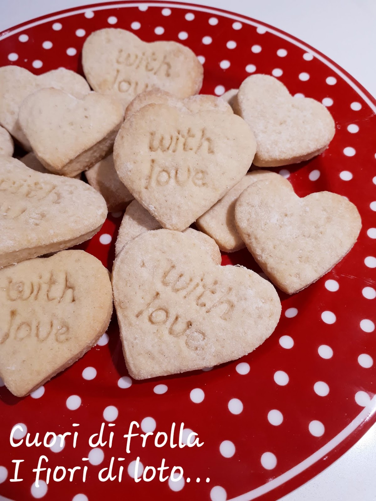 Biscotti a cuore per la festa della mamma