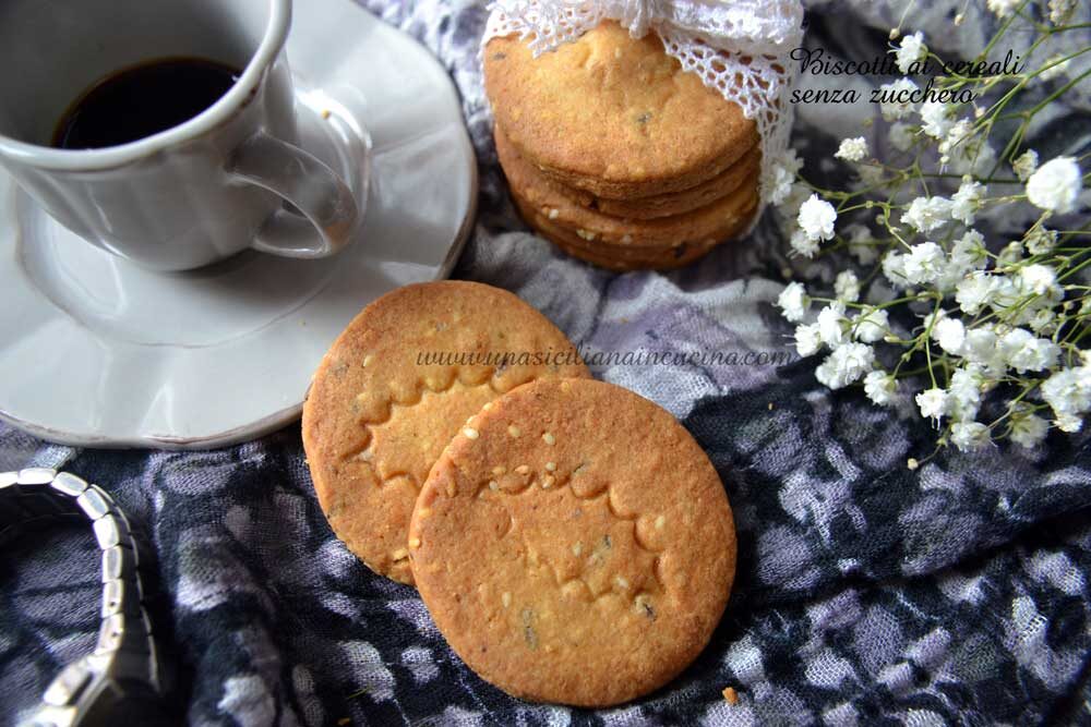 Biscotti ai cereali senza zucchero (saccarosio)