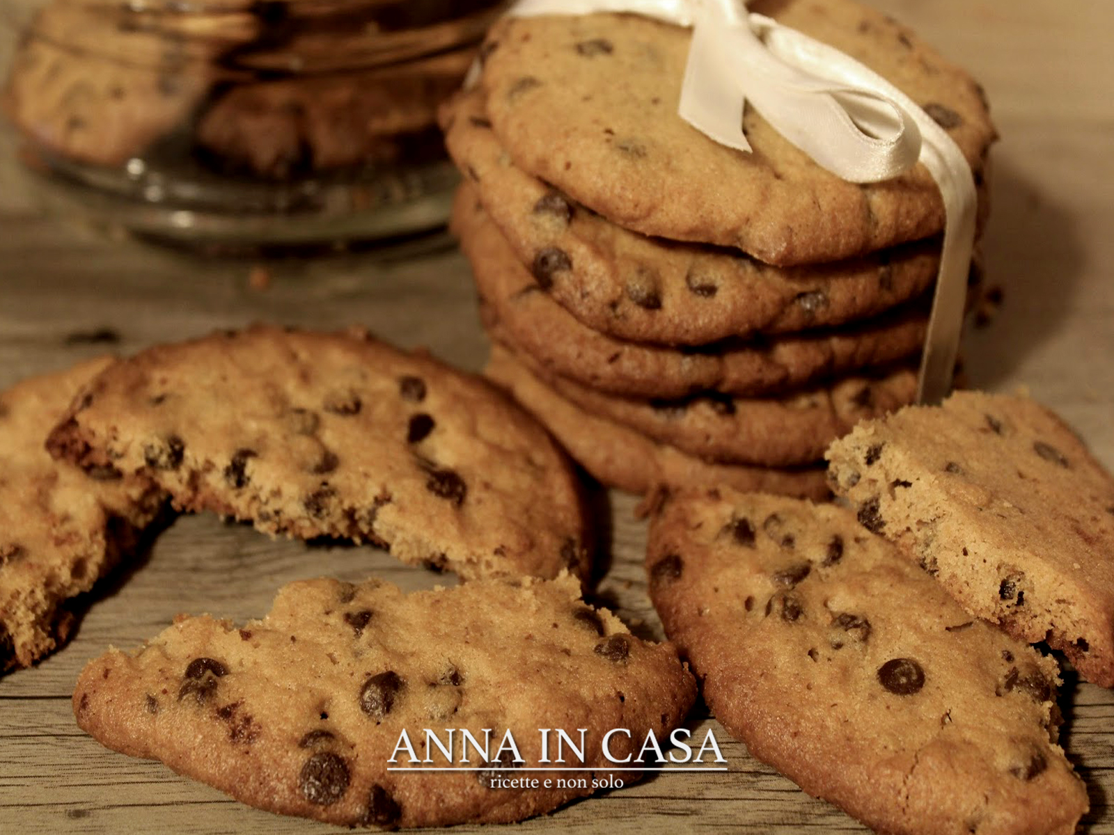 Biscotti al burro di arachidi e gocce di cioccolato