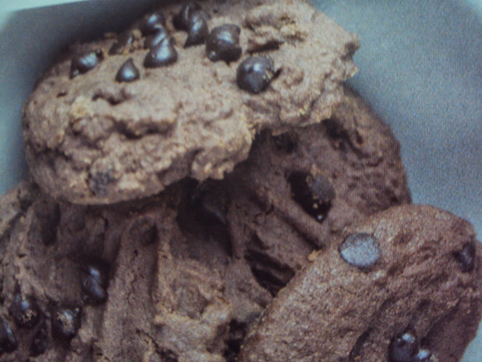 Biscotti al cacao con gocce di cioccolato
