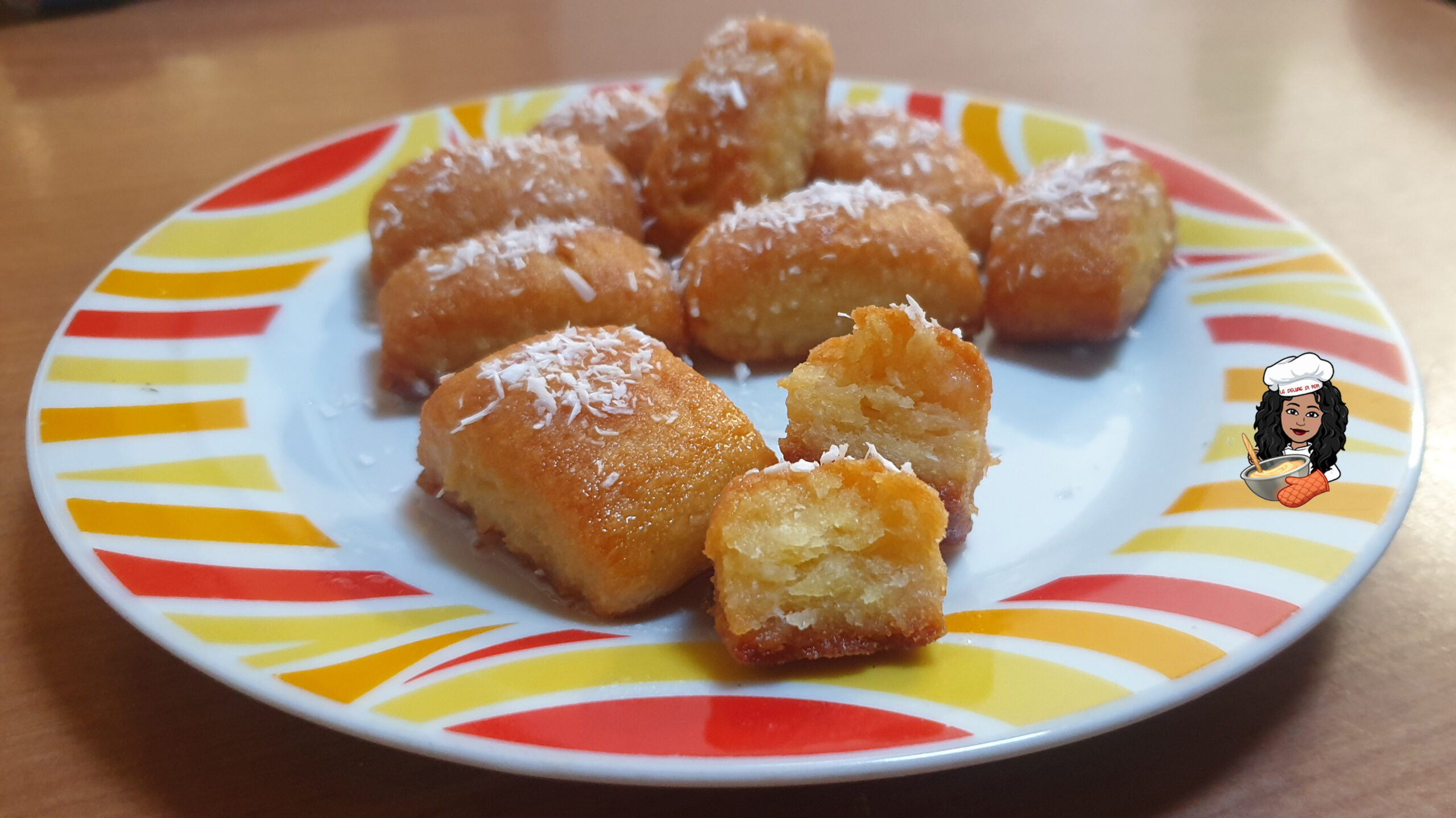 Biscotti al cocco e yogurt nello sciroppo al limone