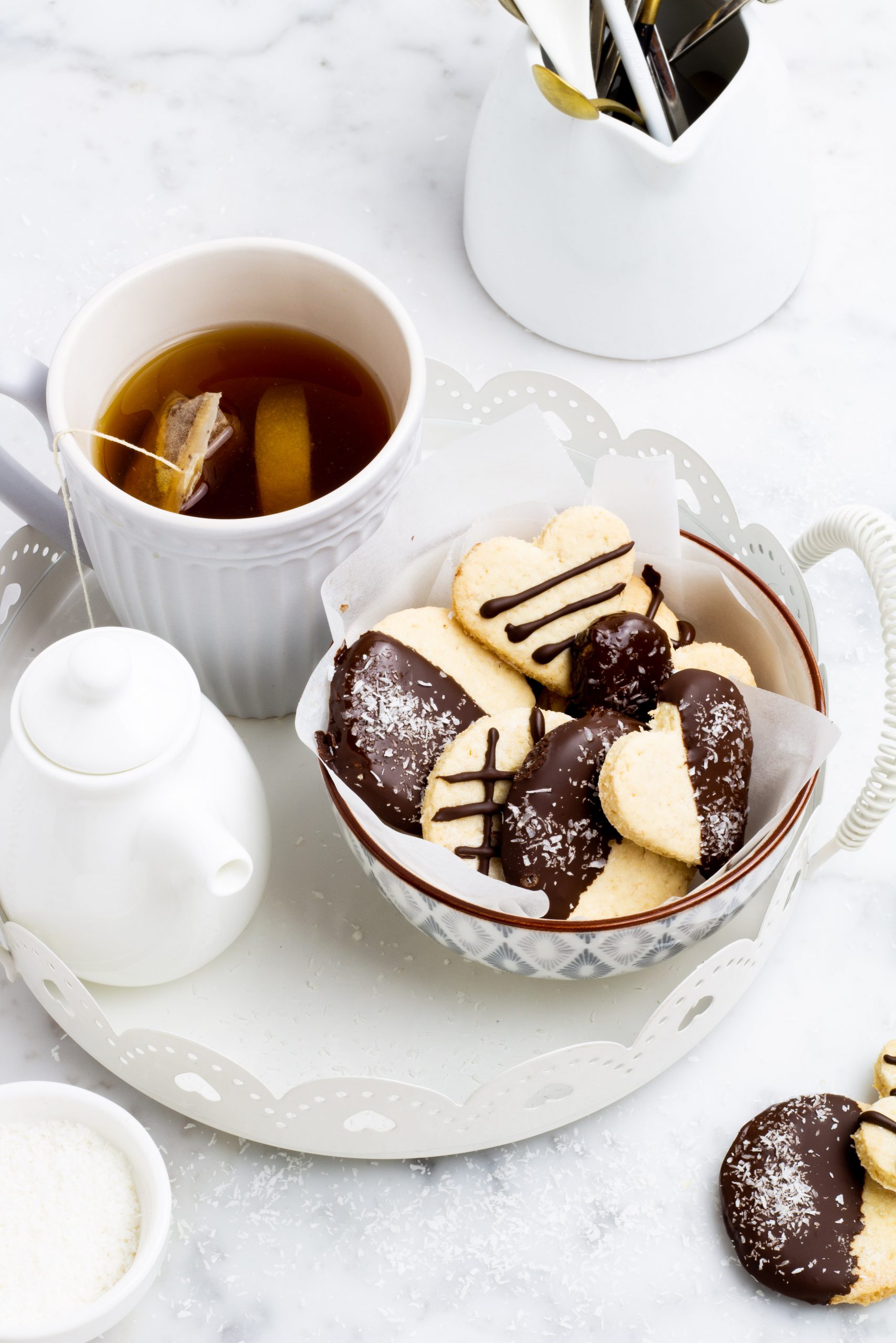 Biscotti al cocco senza uova e senza burro