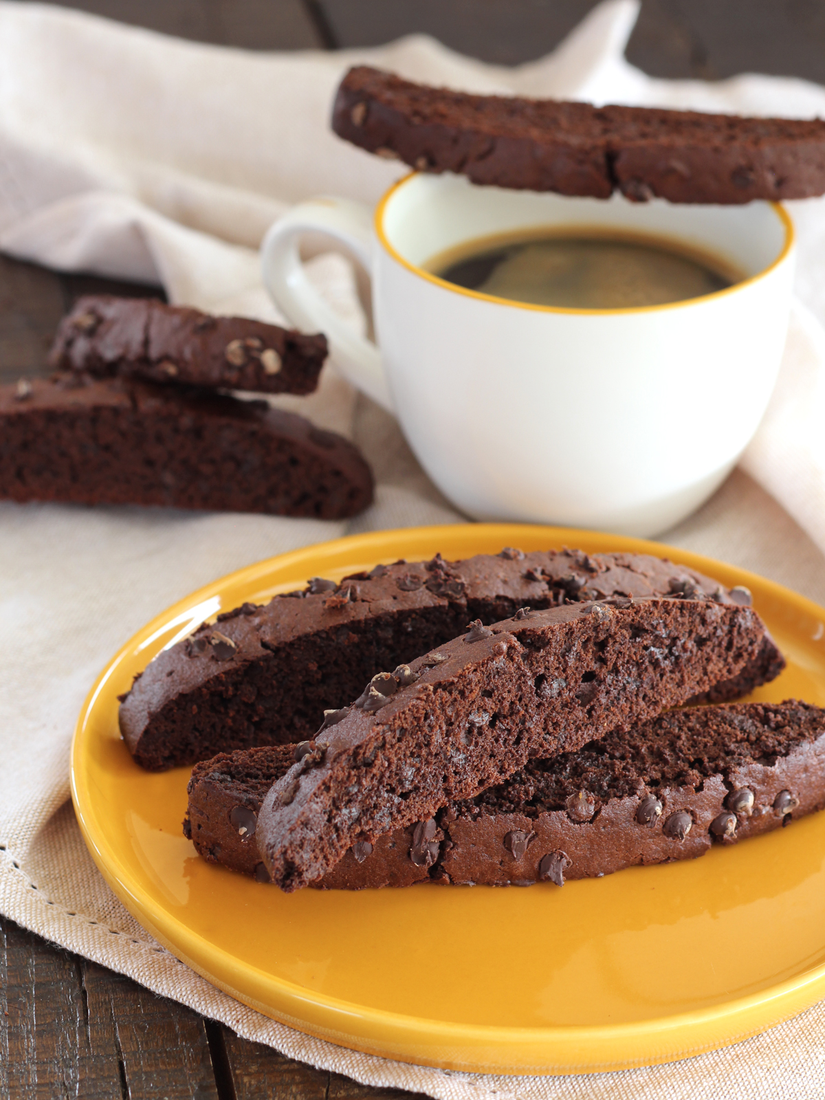 Biscotti al doppio cioccolato e caffè