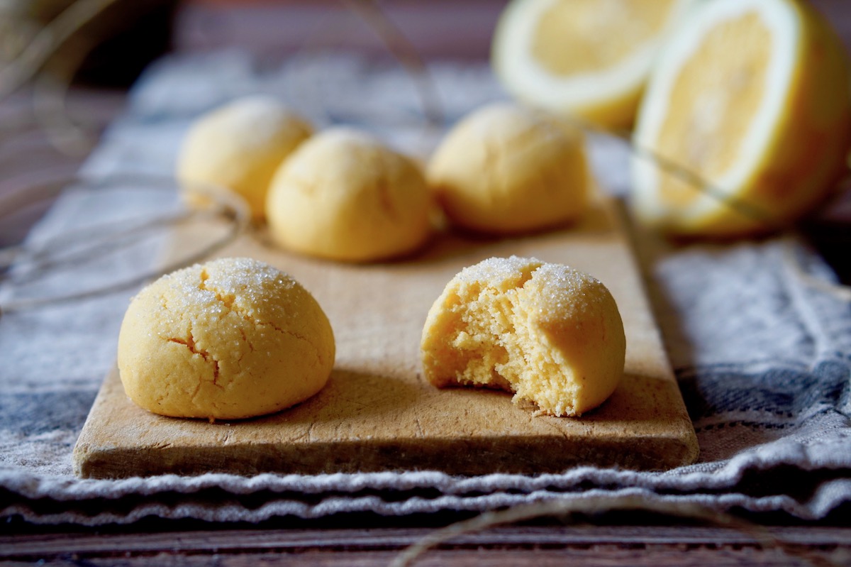 Biscotti al limone e farina di mais