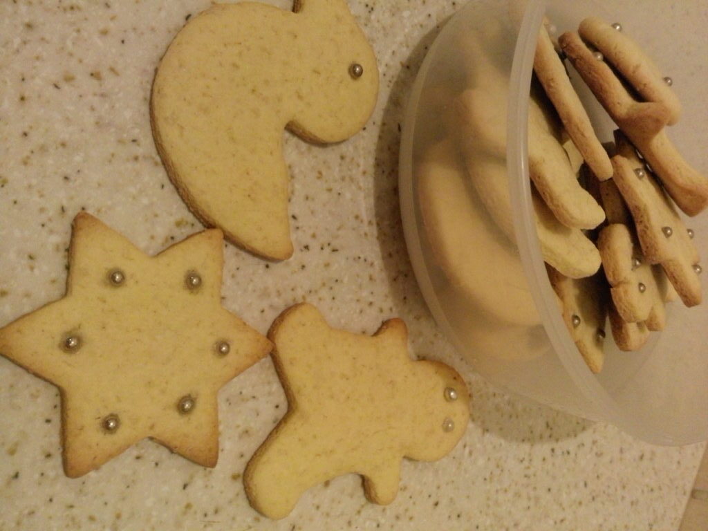 Biscotti al mais per babbo natale