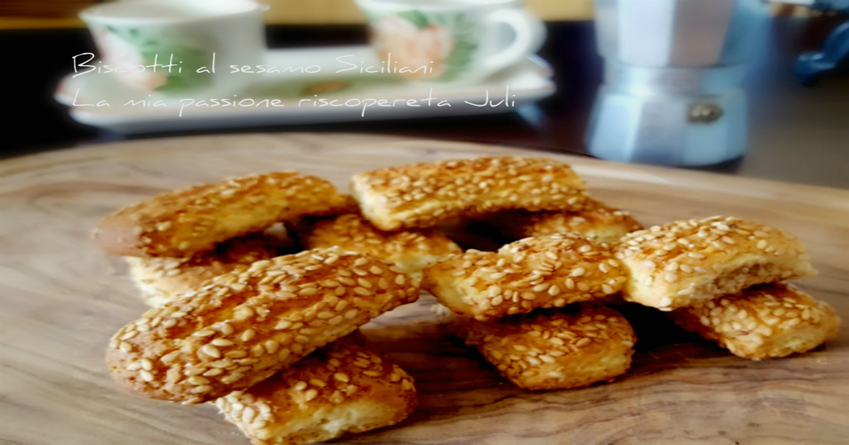 Biscotti al sesamo siciliani