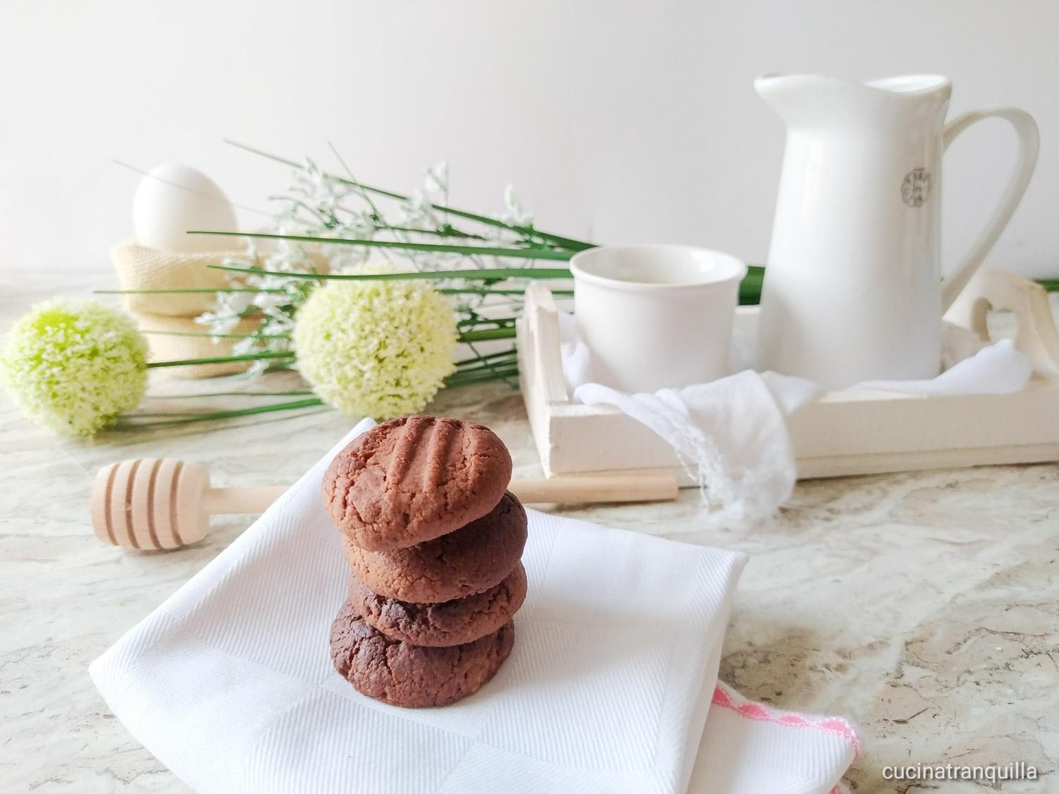 Biscotti alla nutella e crema rossana