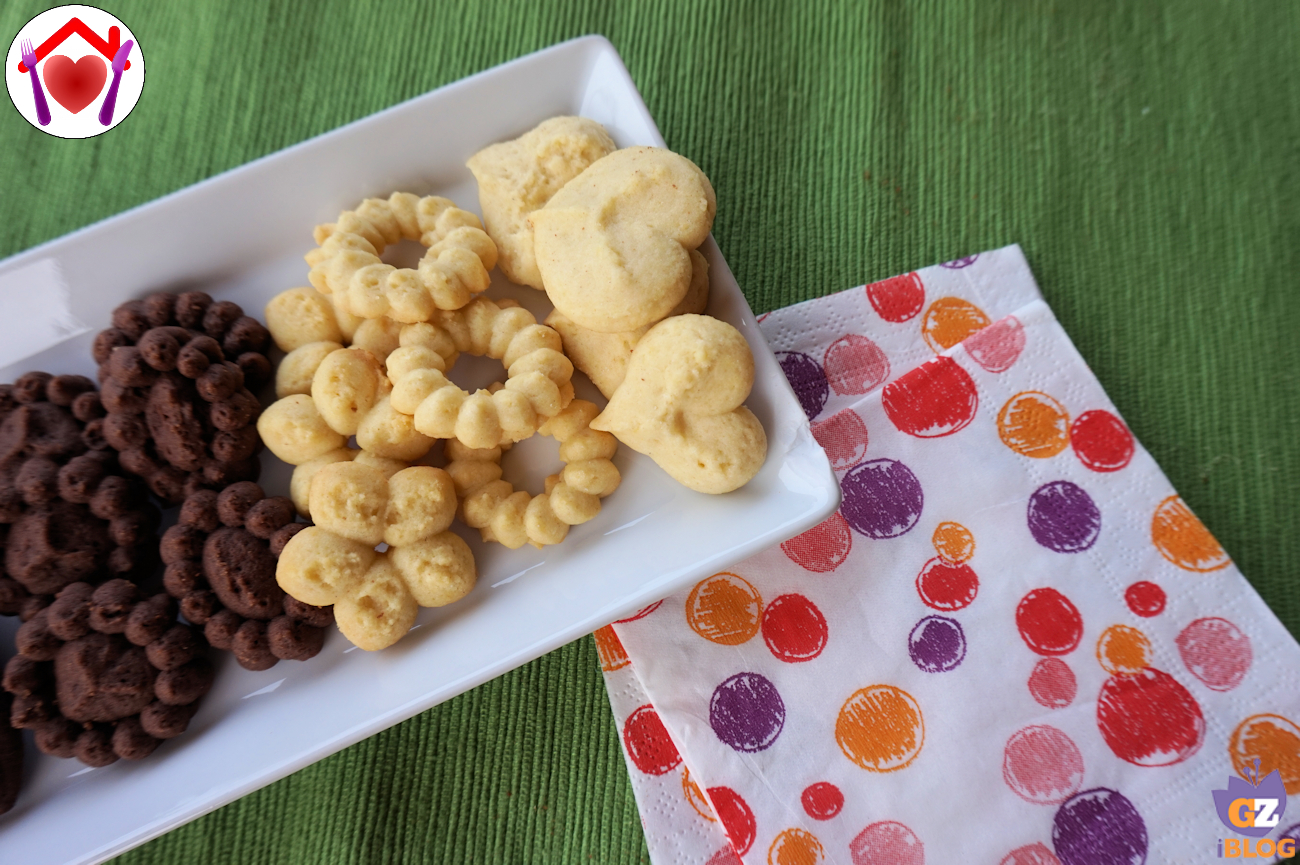 Biscotti alla vaniglia con sparabiscotti