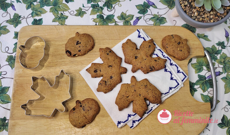 Biscotti alla zucca e cioccolato