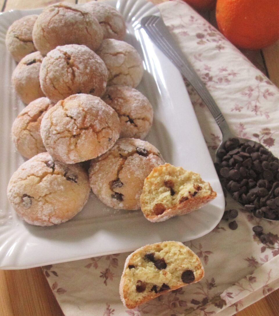 Biscotti arancia e cioccolato