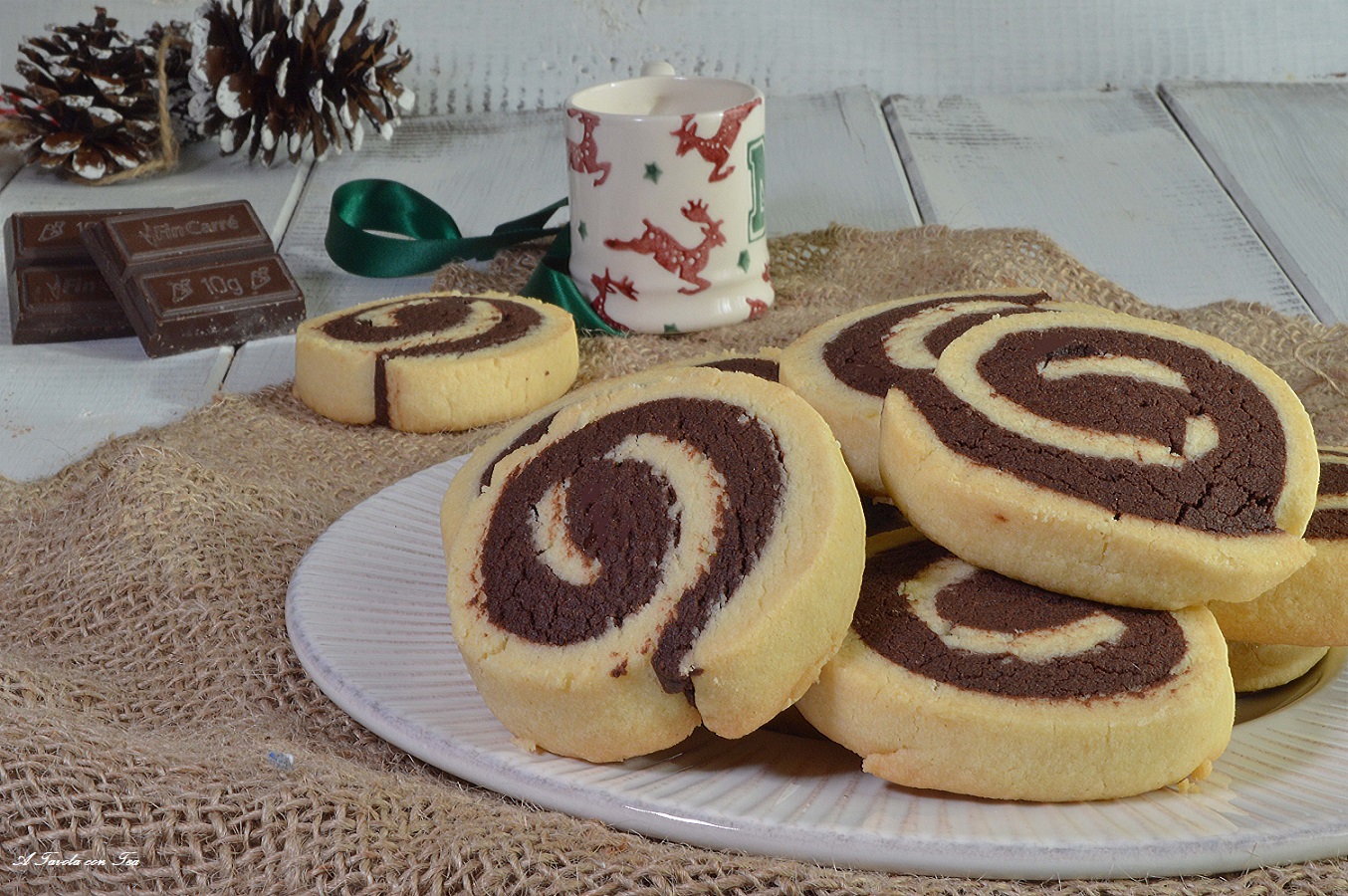 Biscotti bicolore ricetta facile