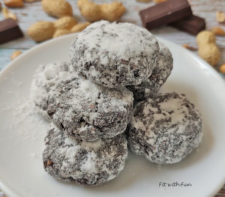 Biscotti cacao e arachidi 4 ingredienti keto e senza glutine