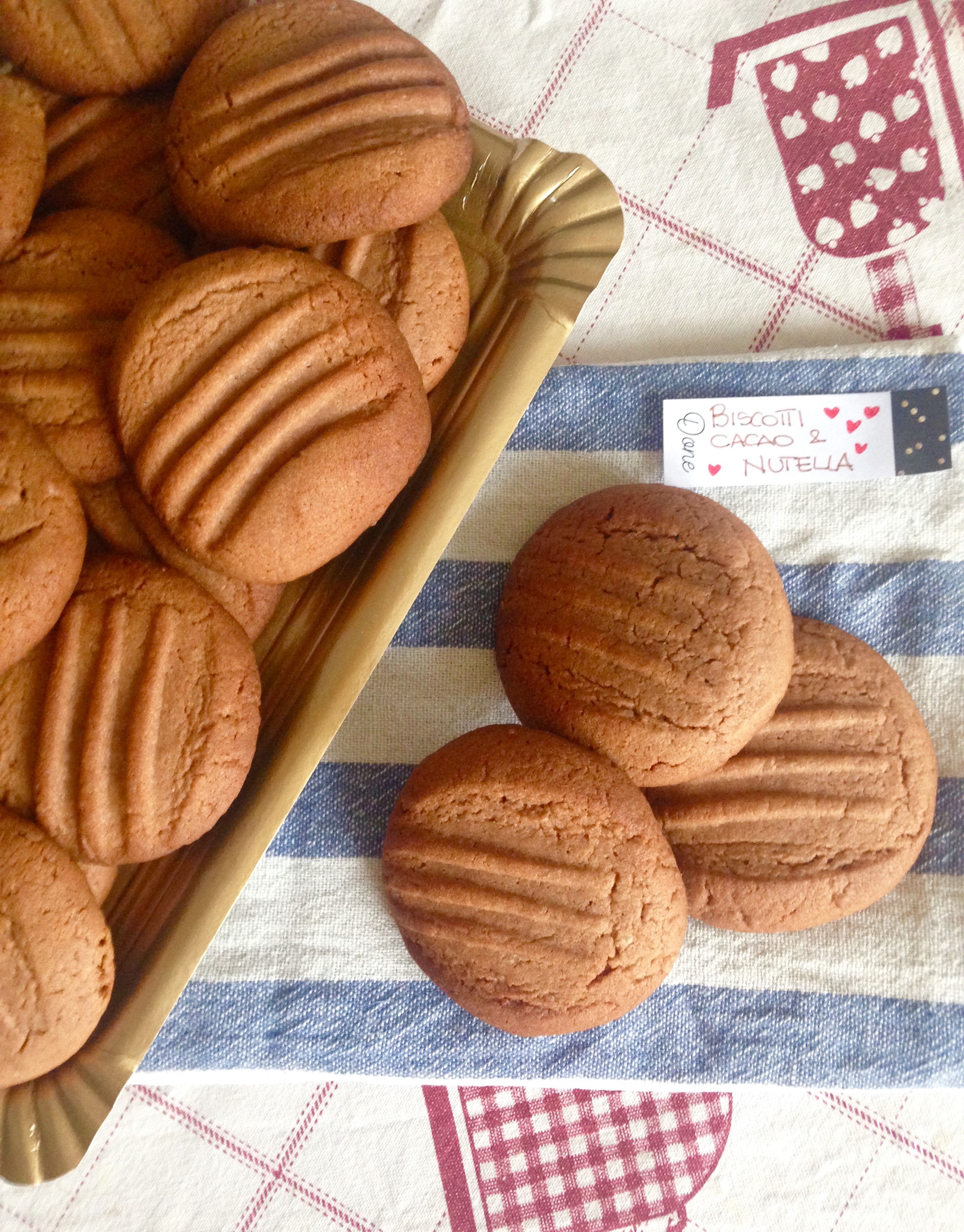 Biscotti cacao e nutella