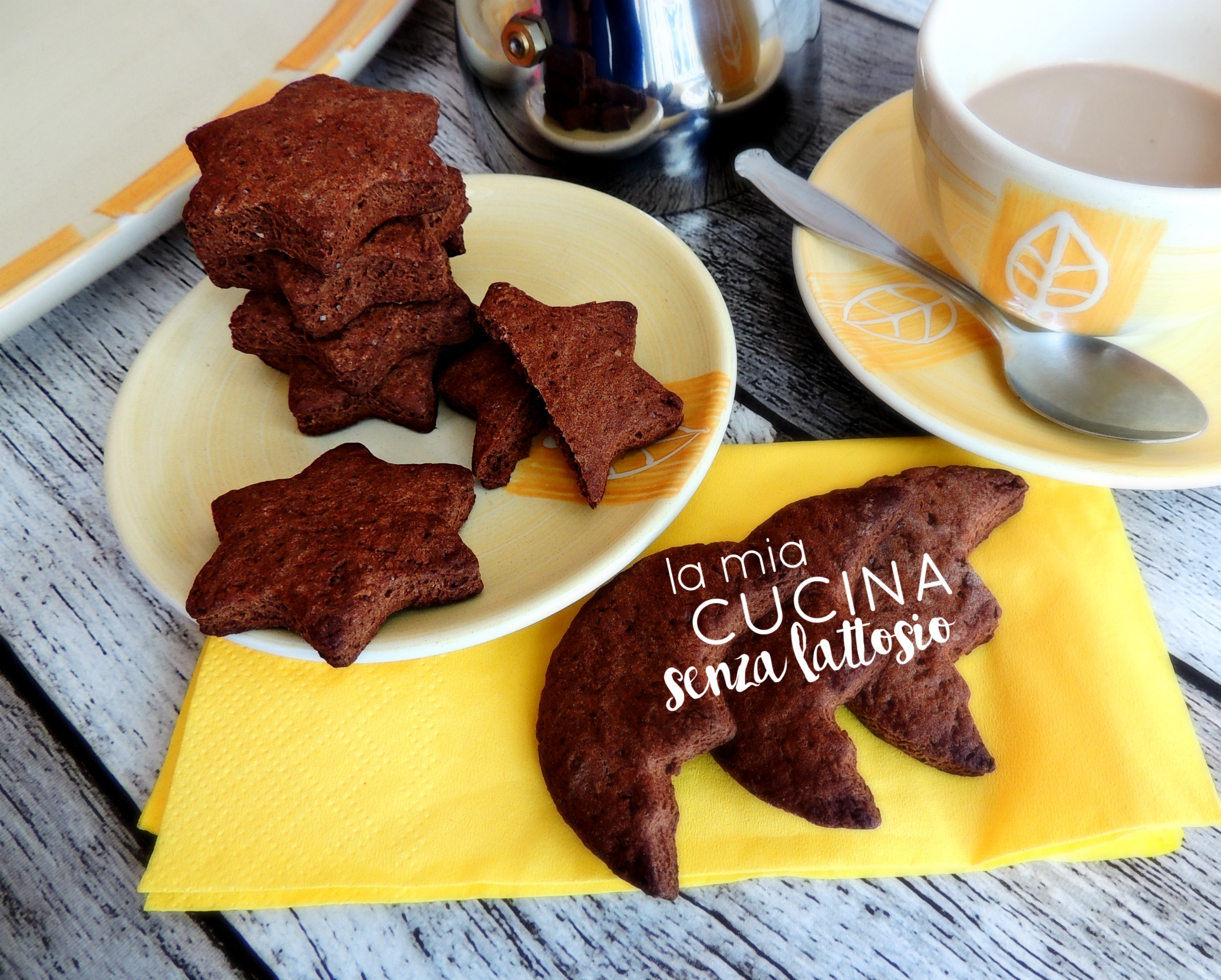 Biscotti cioccolato e cannella senza lattosio