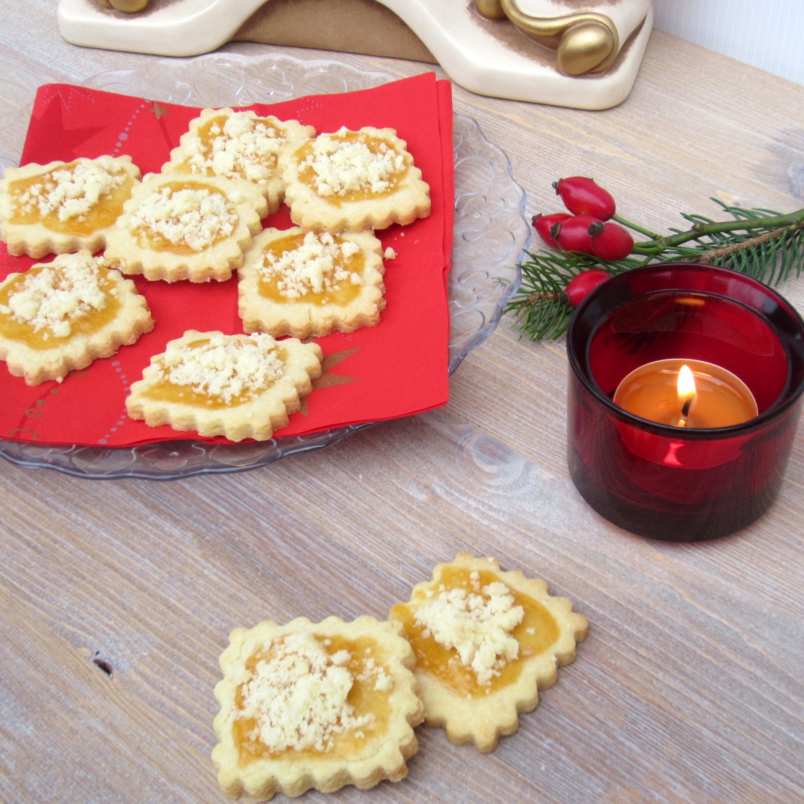 Biscotti con albicocca e streusel