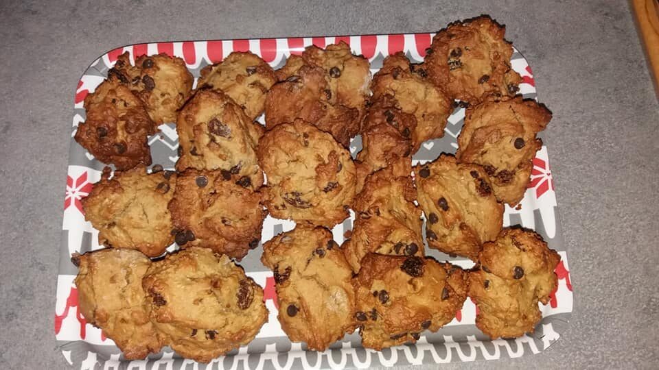 Biscotti con farina di riso e di cocco