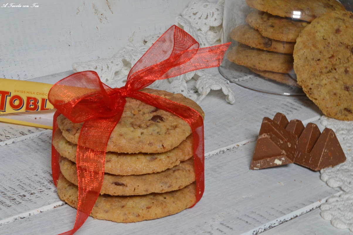 Biscotti cookies toblerone ricetta facile e veloce