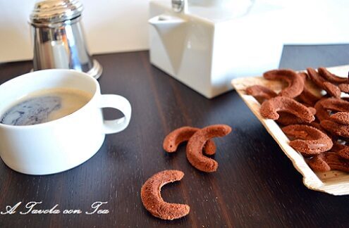 Biscotti di cioccolato aromatizzati al caffè