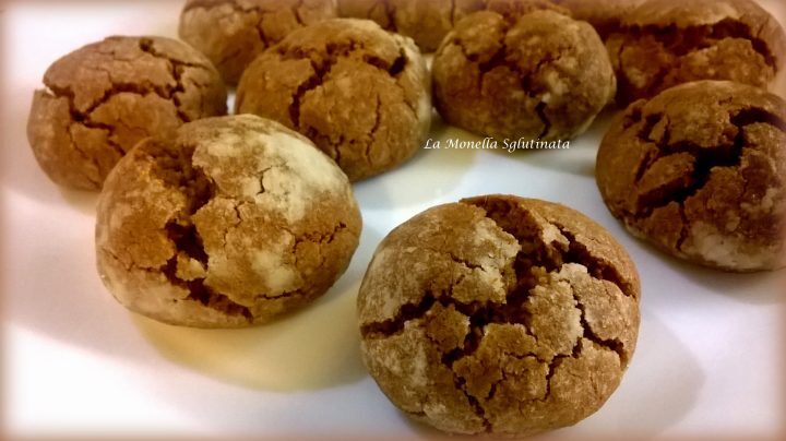 Biscotti di farina di riso e mandorle al cacao senza glutine