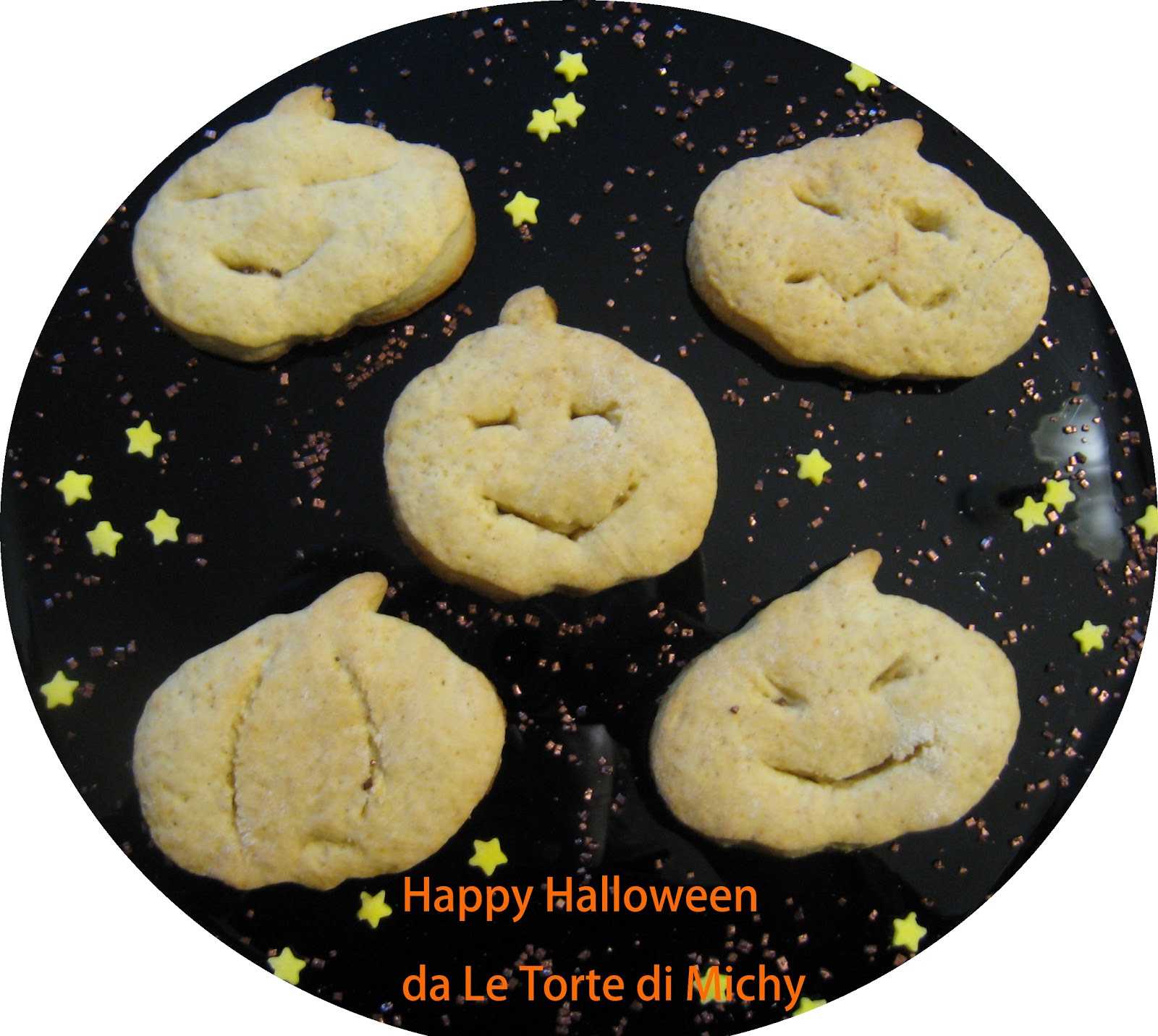 Biscotti di halloween, arancia, miele e cannella