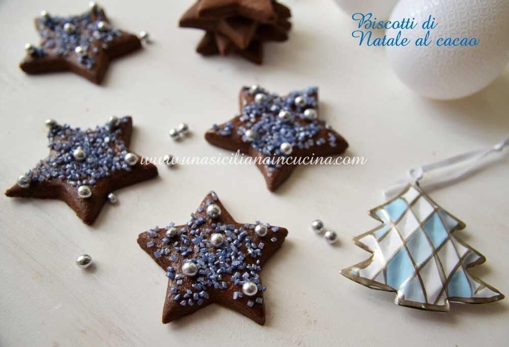 Biscotti di natale al cacao