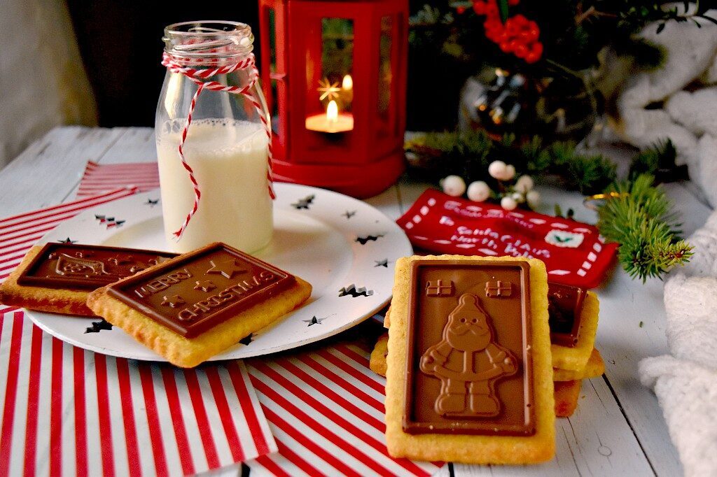 Biscotti di Natale al cioccolato, tipo oro ciok