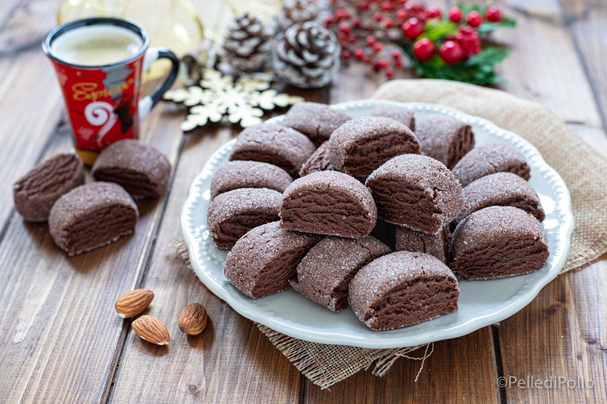 Biscotti di natale morbidi al cacao e spezie
