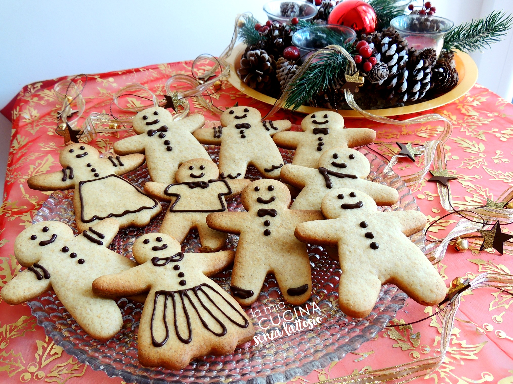 Biscotti di pan di zenzero – gingerbread – senza lattosio