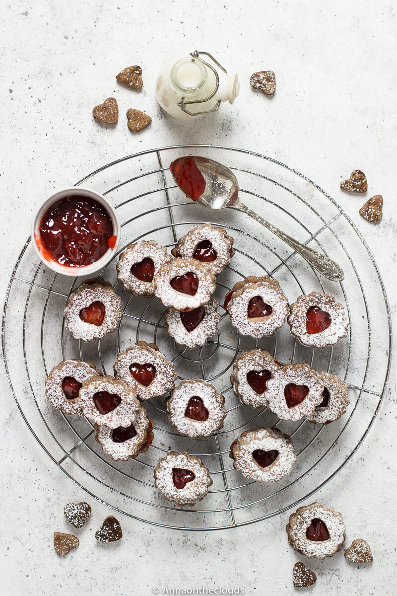 Biscotti di san valentino ricetta linzer cookies