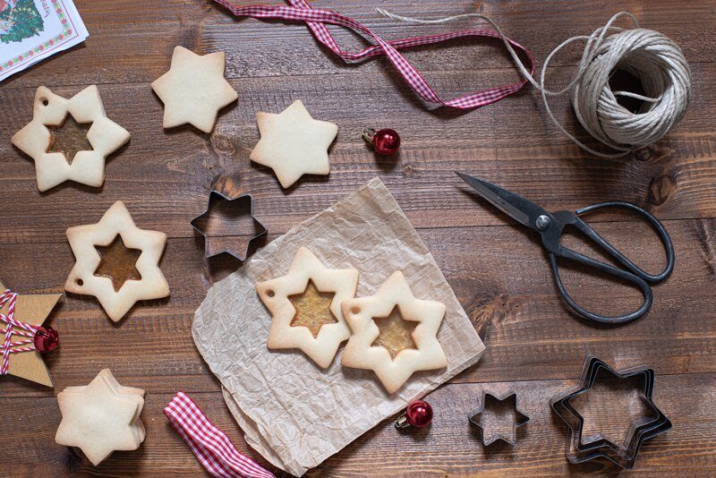 Biscotti di vetro natalizi golosi