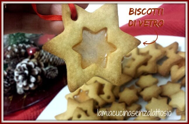 Biscotti di vetro senza uova senza lattosio