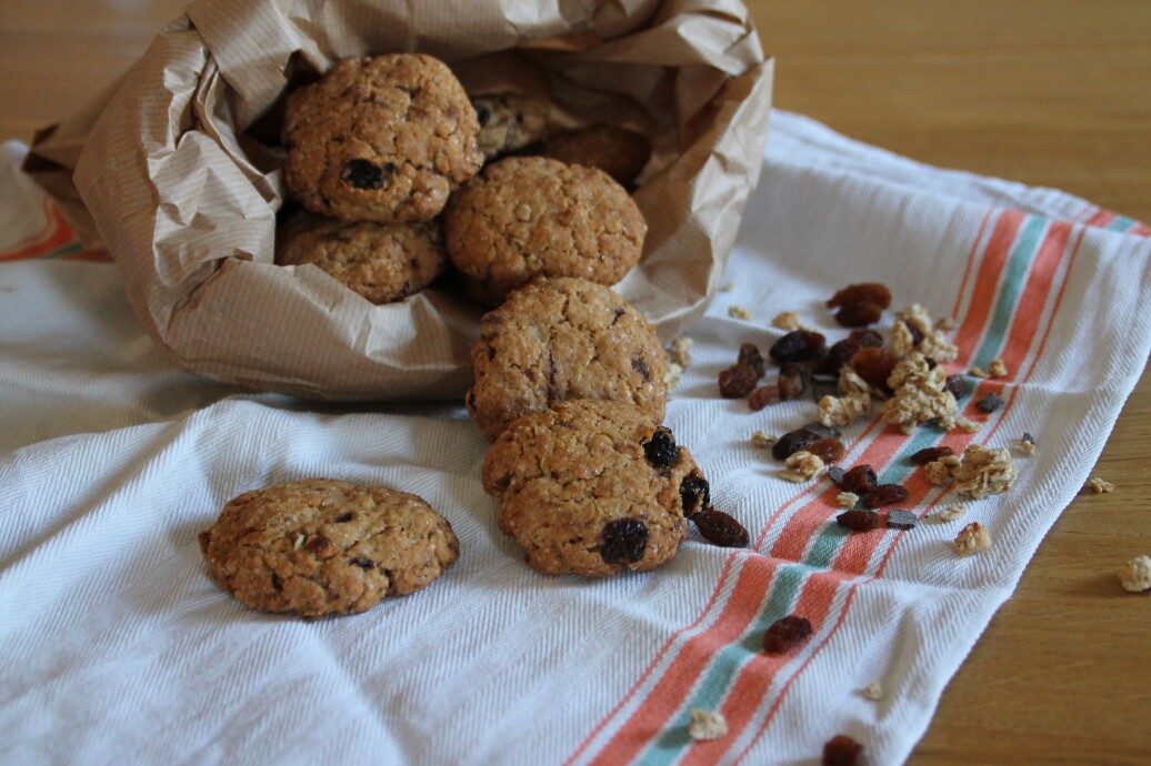 Biscotti integrali musli e frutta secca